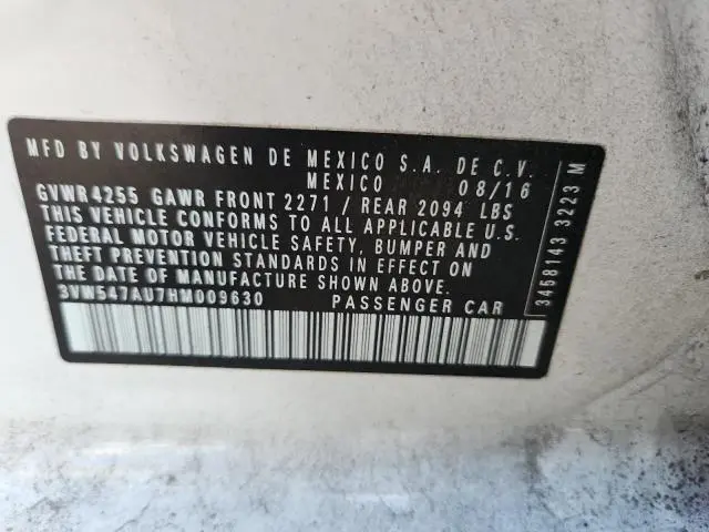 2017 VOLKSWAGEN GTI SPORT  