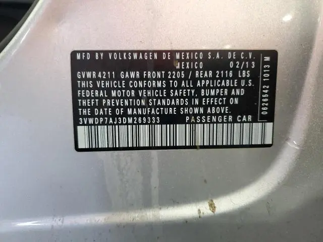 2013 VOLKSWAGEN JETTA SE  