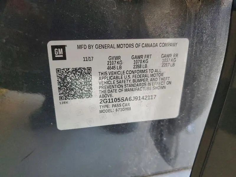 2018 CHEVROLET IMPALA LT  