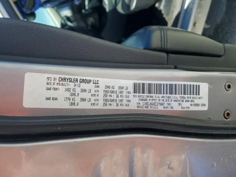 2014 DODGE DURANGO SXT  