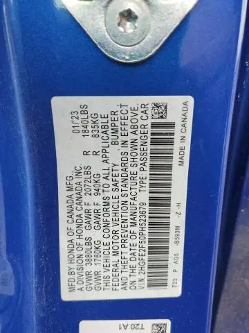 2023 HONDA CIVIC SPORT  
