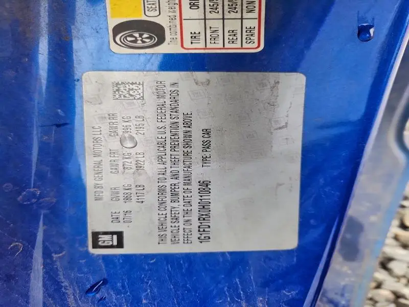 2017 CHEVROLET CAMARO LT  