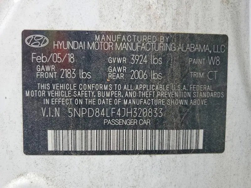 2018 HYUNDAI ELANTRA VALUE EDITION  
