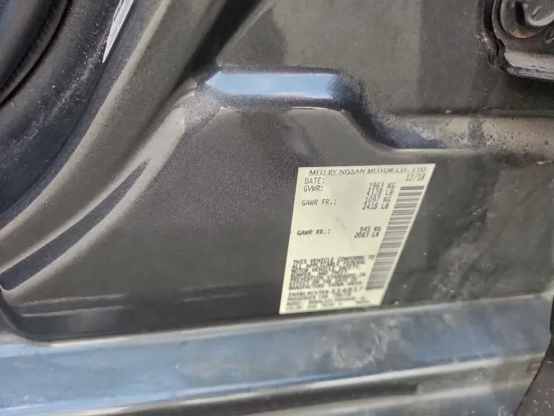 2019 NISSAN ALTIMA SR  