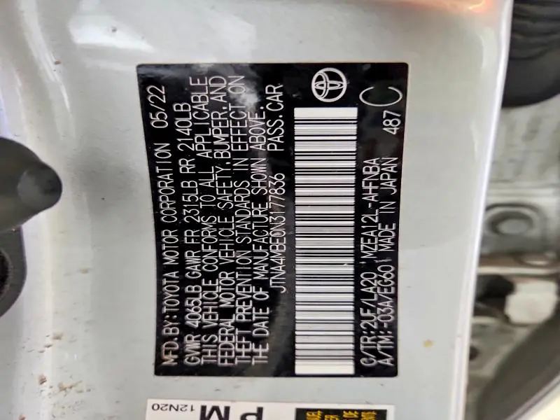 2022 TOYOTA COROLLA XSE  