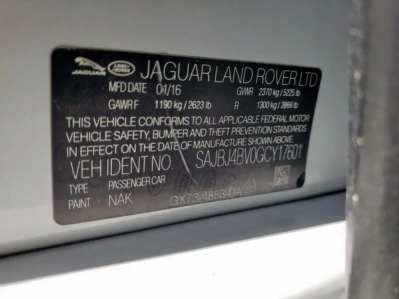 2016 JAGUAR XF PREMIUM  