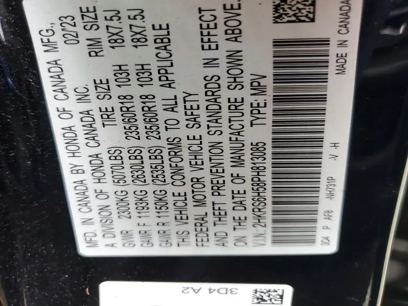 2023 HONDA CR-V SPORT  