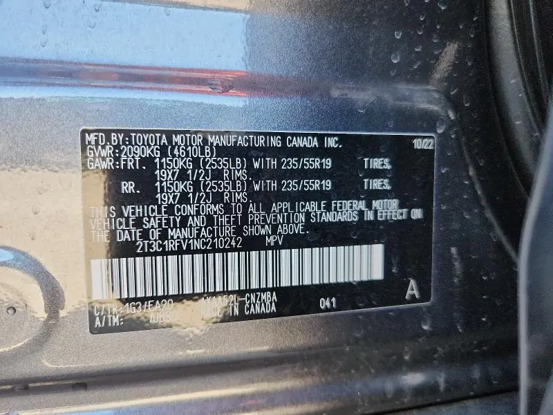 2022 TOYOTA RAV4 XLE PREMIUM  