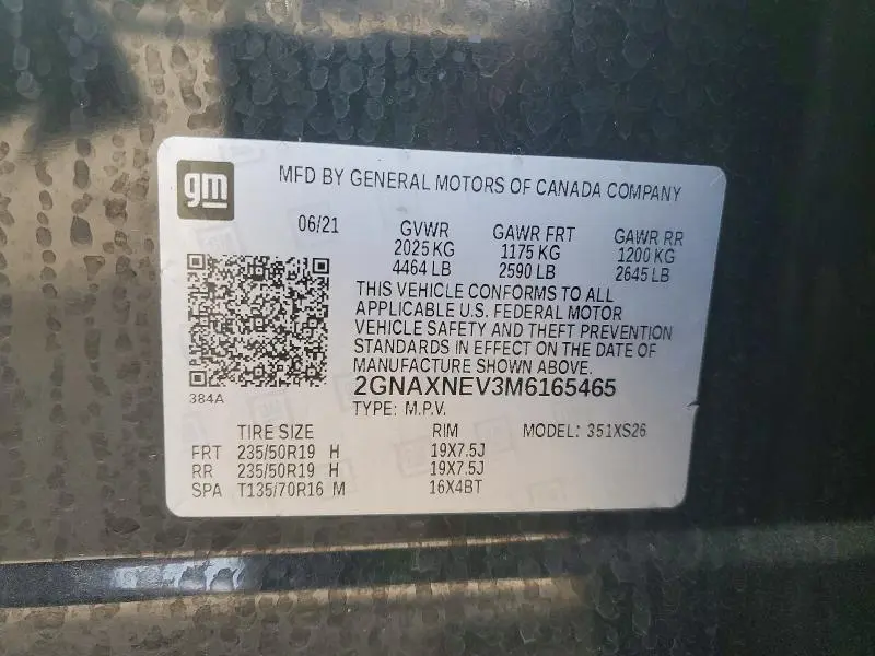 2021 CHEVROLET EQUINOX PREMIER  