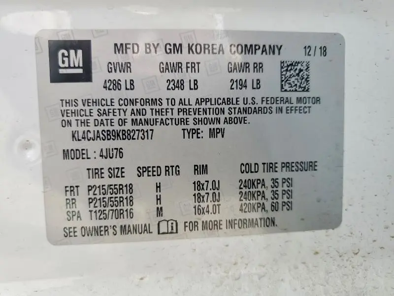2019 BUICK ENCORE PREFERRED  