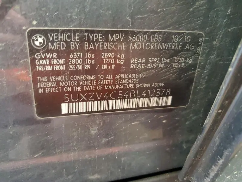 2011 BMW X5 XDRIVE35I  