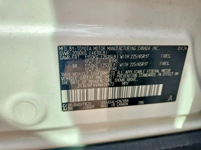 2024 TOYOTA RAV4 LE  