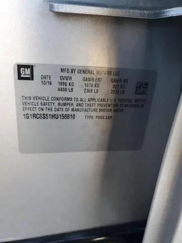 2017 CHEVROLET VOLT LT  