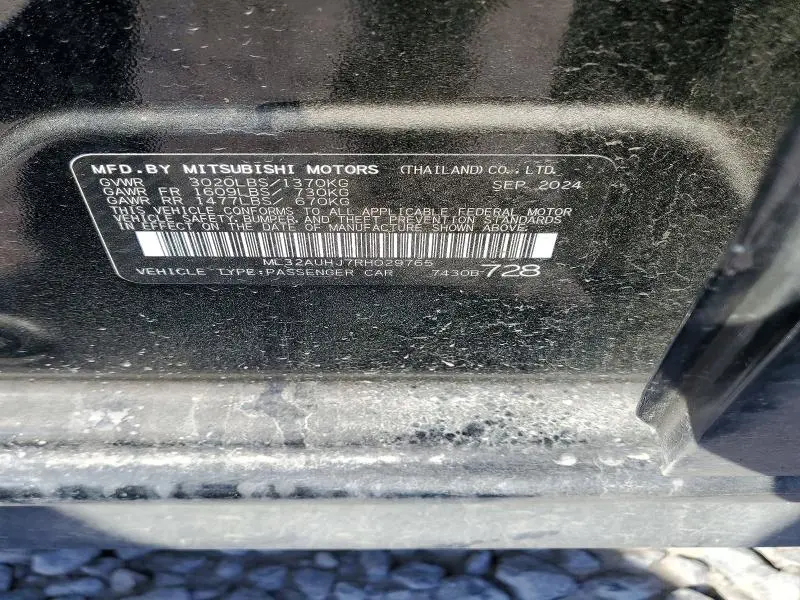 2024 MITSUBISHI MIRAGE ES  