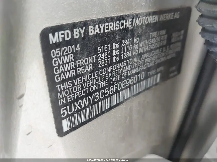 2015 BMW X3 XDRIVE28D