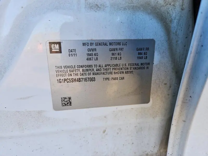 2011 CHEVROLET CRUZE LS  