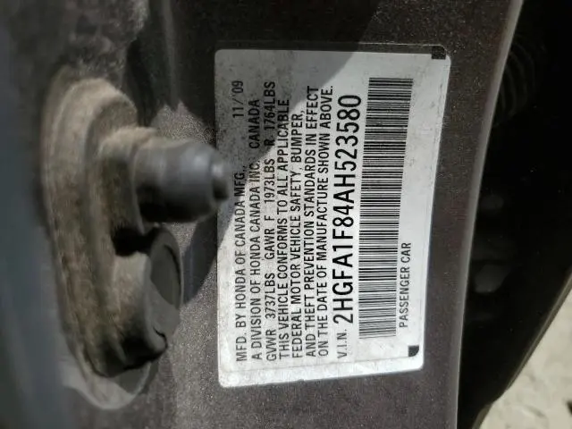 2010 HONDA CIVIC EX