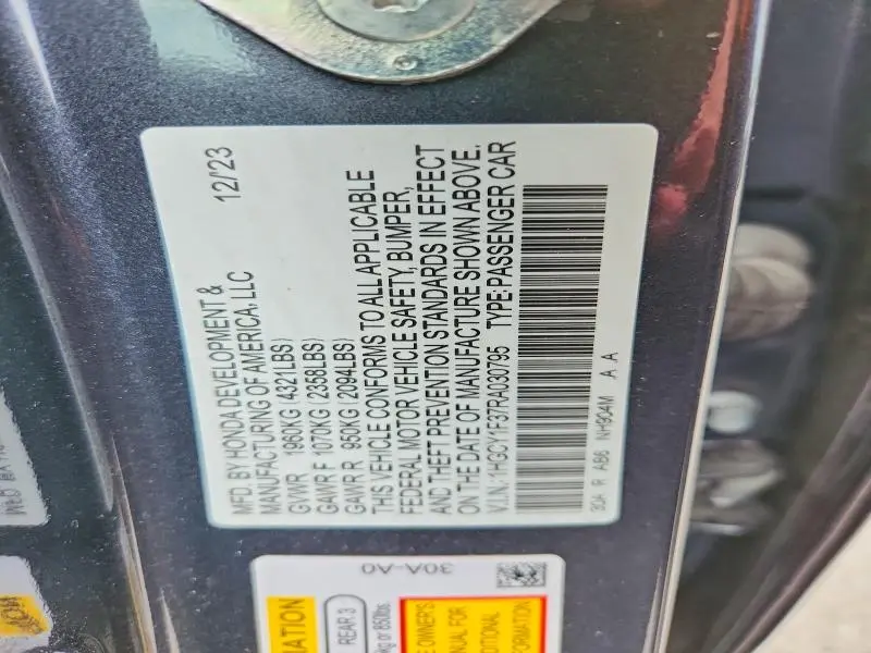 2024 HONDA ACCORD EX  