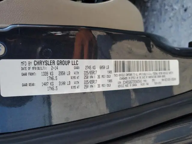 2014 DODGE GRAND CARAVAN SE  