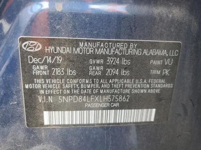 2020 HYUNDAI ELANTRA SEL