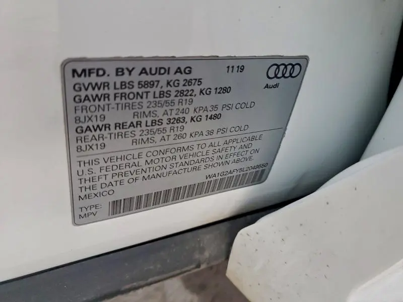 2020 AUDI Q5 E PREMIUM  