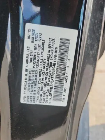 2014 HONDA ODYSSEY EXL  