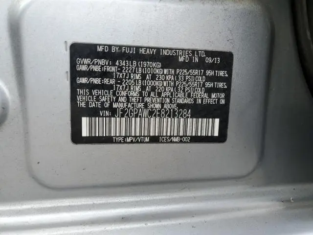 2014 SUBARU XV CROSSTREK 2.0 PREMIUM  