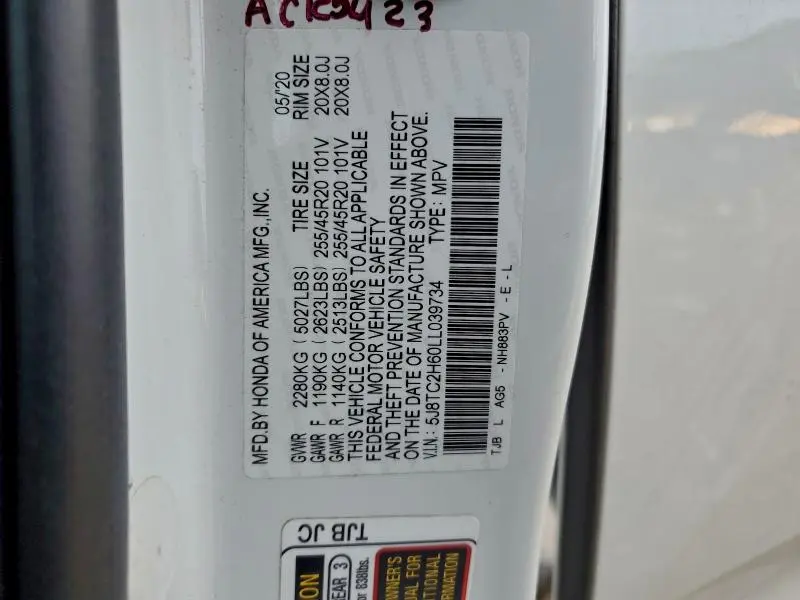 2020 ACURA RDX A-SPEC  