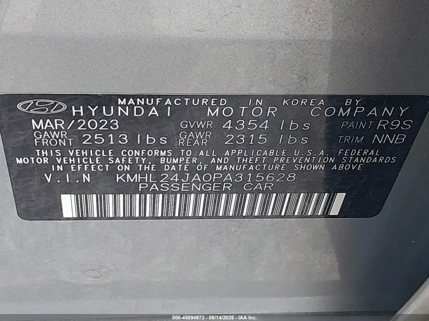 2023 HYUNDAI SONATA SE