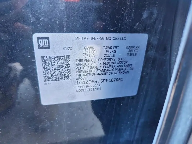 2023 CHEVROLET MALIBU LT  