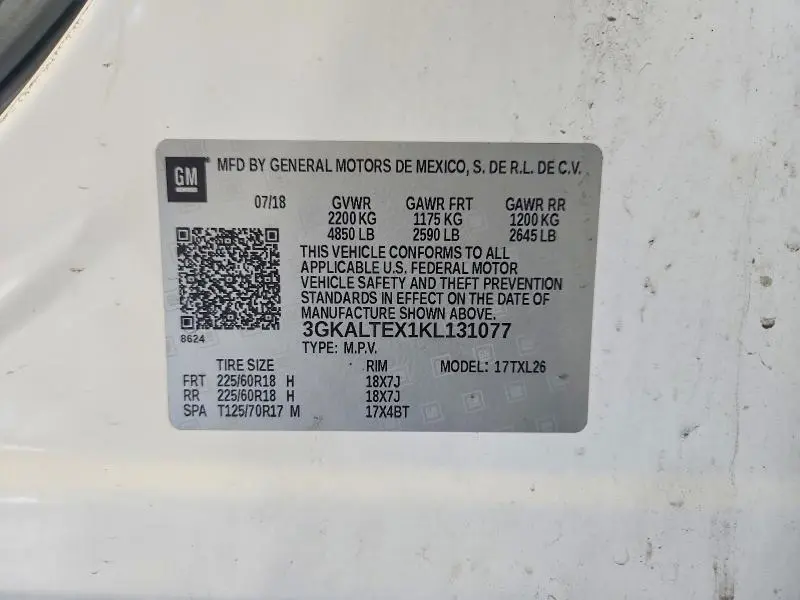 2019 GMC TERRAIN SLE  