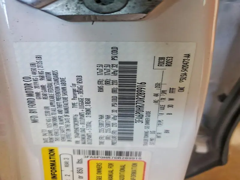 2013 FORD FUSION SE  