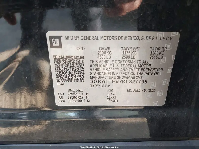 2019 GMC TERRAIN SLE