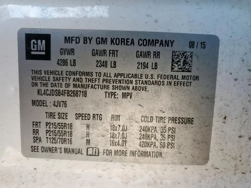 2015 BUICK ENCORE PREMIUM  