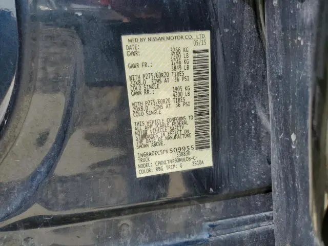 2015 NISSAN TITAN S  