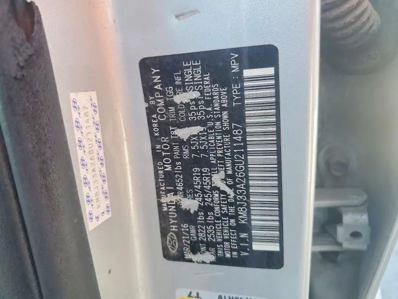 2016 HYUNDAI TUCSON SPORT  