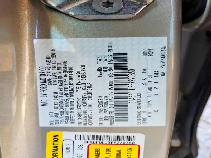2015 FORD FUSION SE HYBRID  