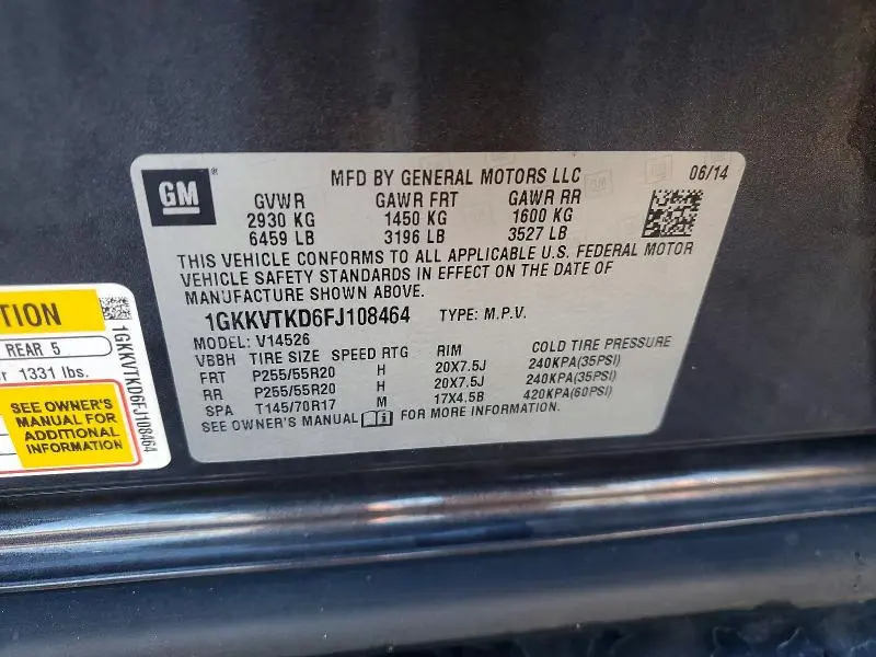 2015 GMC ACADIA DENALI  