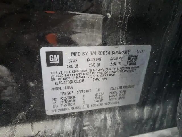 2021 CHEVROLET TRAX LS  