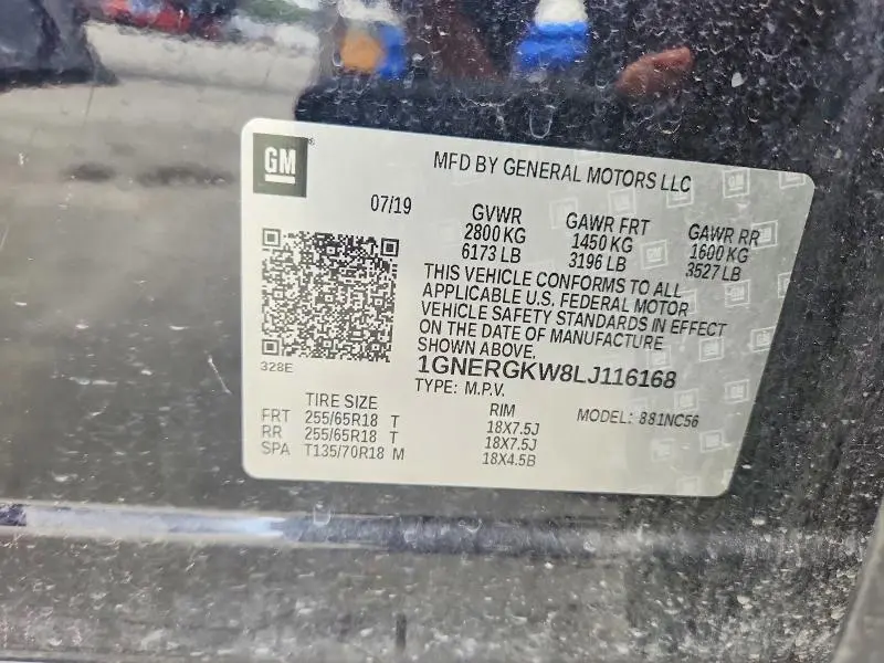 2020 CHEVROLET TRAVERSE LT  