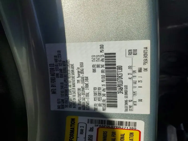 2013 FORD FUSION SE HYBRID  
