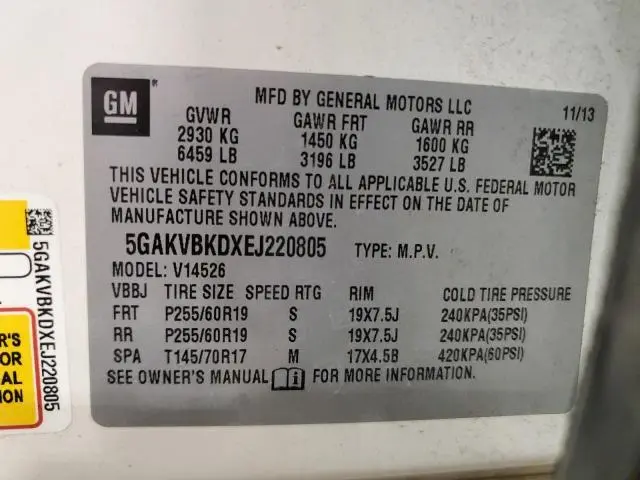 2014 BUICK ENCLAVE 