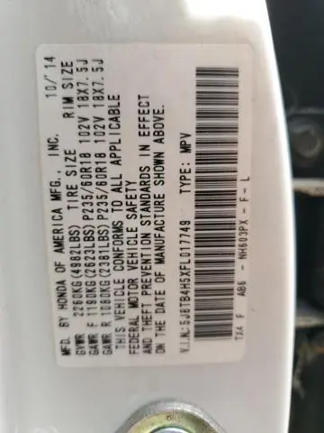 2015 ACURA RDX TECHNOLOGY  