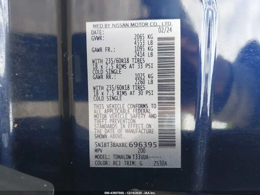 2024 NISSAN ROGUE SV FWD