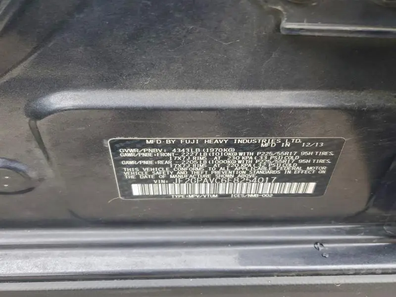 2014 SUBARU XV CROSSTREK 2.0 PREMIUM  