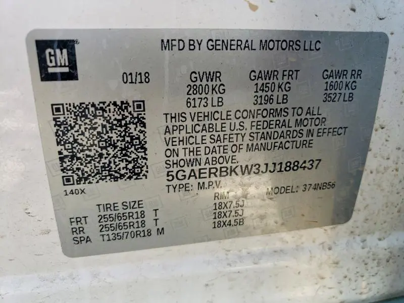 2018 BUICK ENCLAVE ESSENCE  