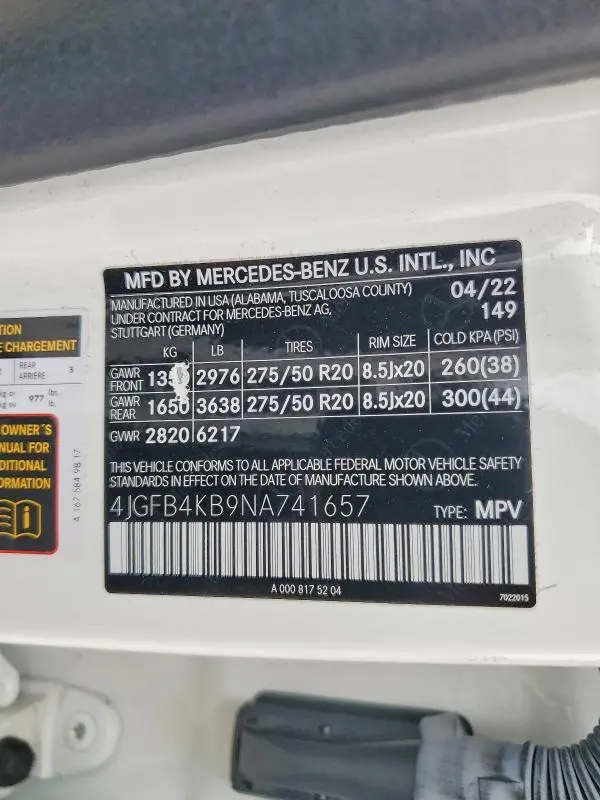 2022 MERCEDES-BENZ GLE 350 4MATIC  