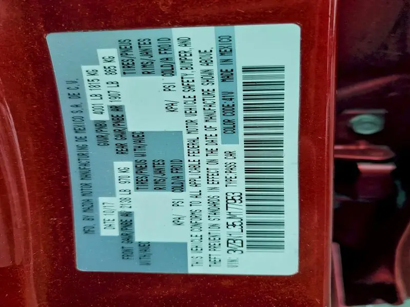 2018 MAZDA 3 TOURING  