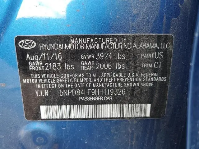 2017 HYUNDAI ELANTRA SE  
