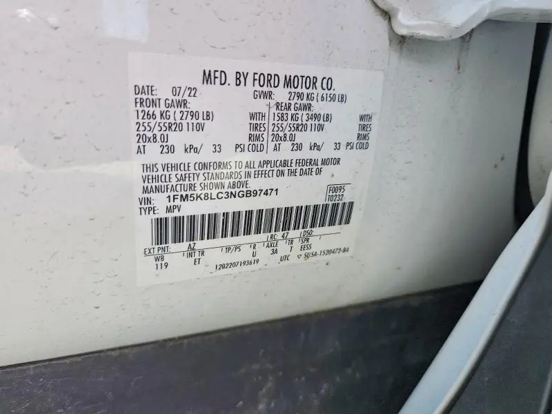 2022 FORD EXPLORER KING RANCH  